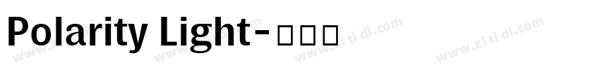 Polarity Light字体转换